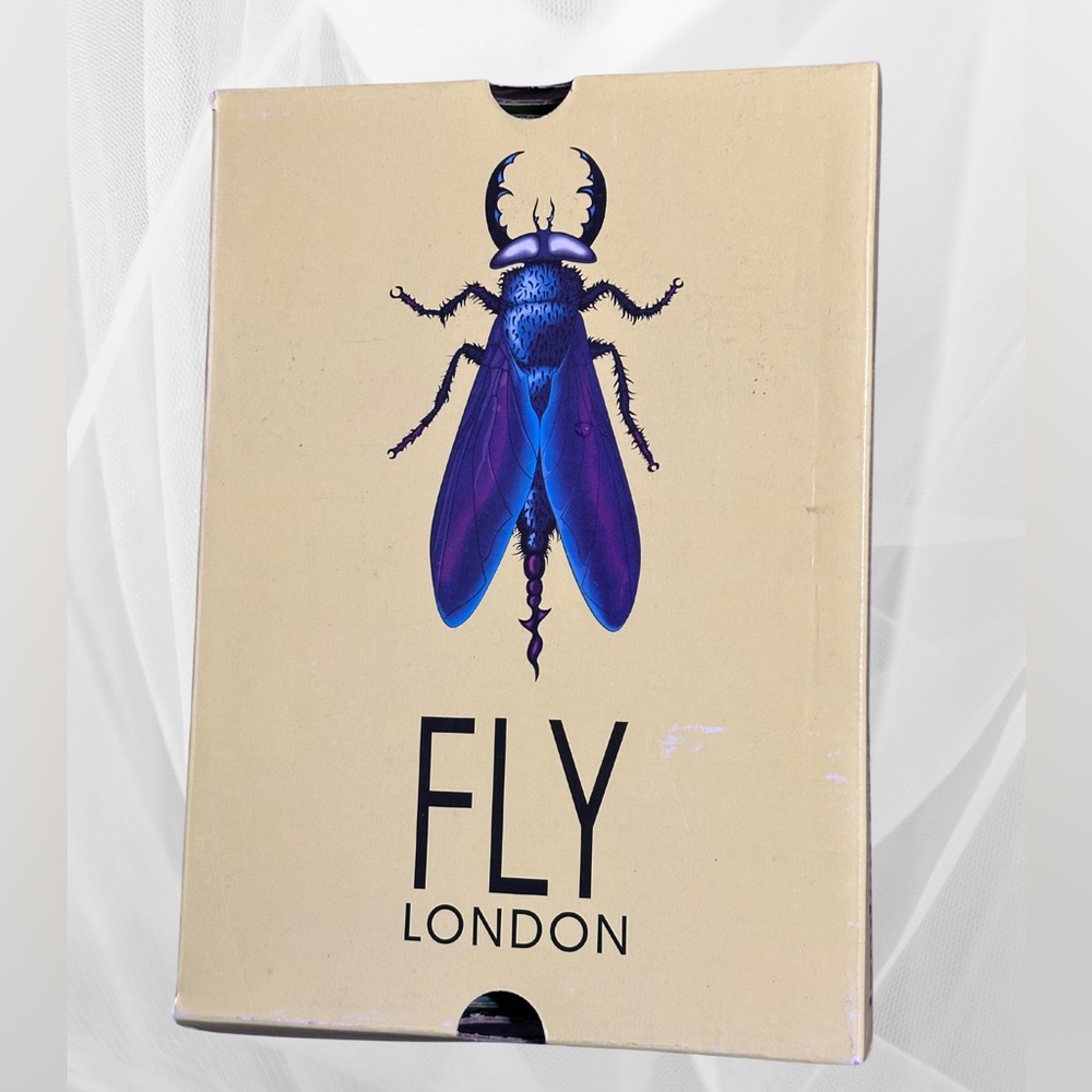 FLY London Women's Cupido Honey Wedge Heel Sandals size 42 New In Box - Picture 9 of 9